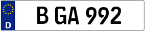 Trailer License Plate